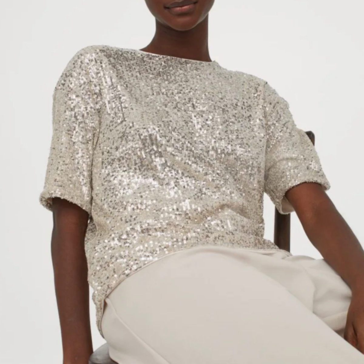 H&M Sequined Top