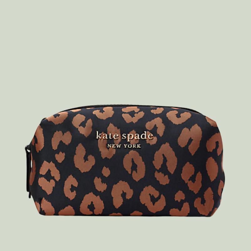 Animal print makeup bag from Kate Spade