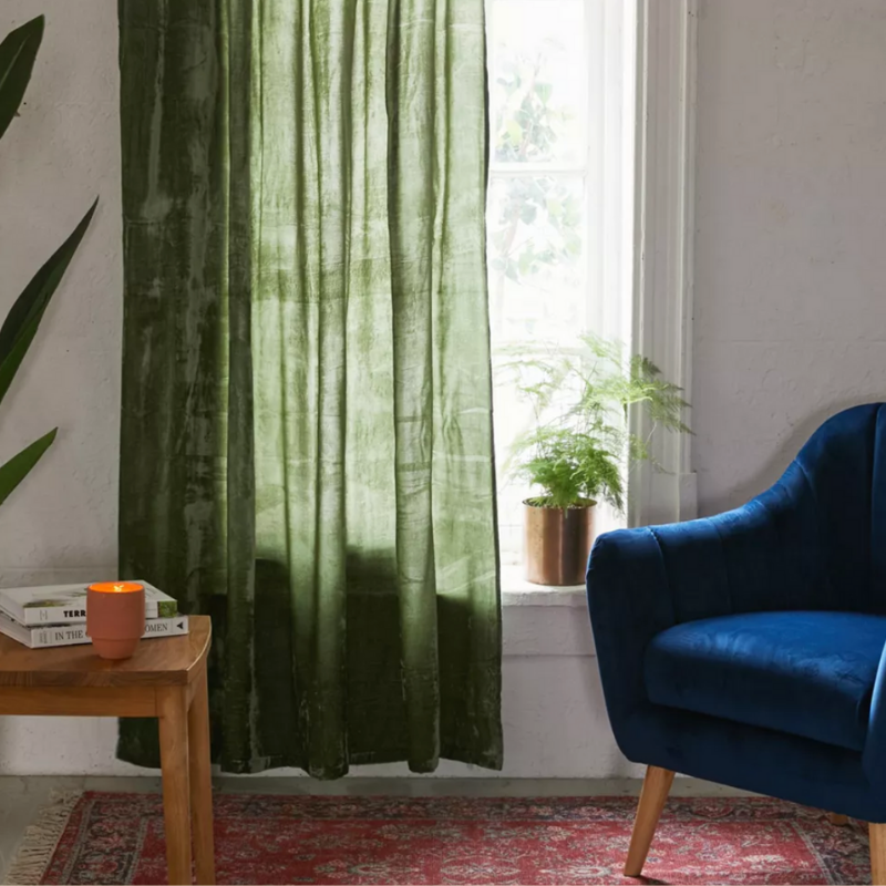Green Curtains from Urban Outfitters