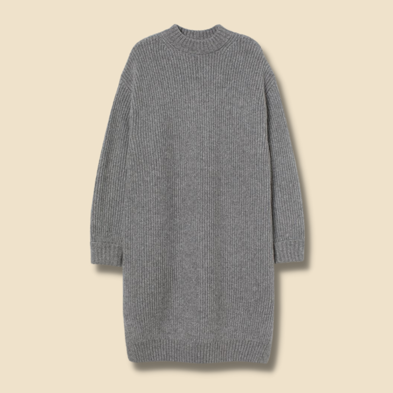 H&M grey knit turtle neck sweater