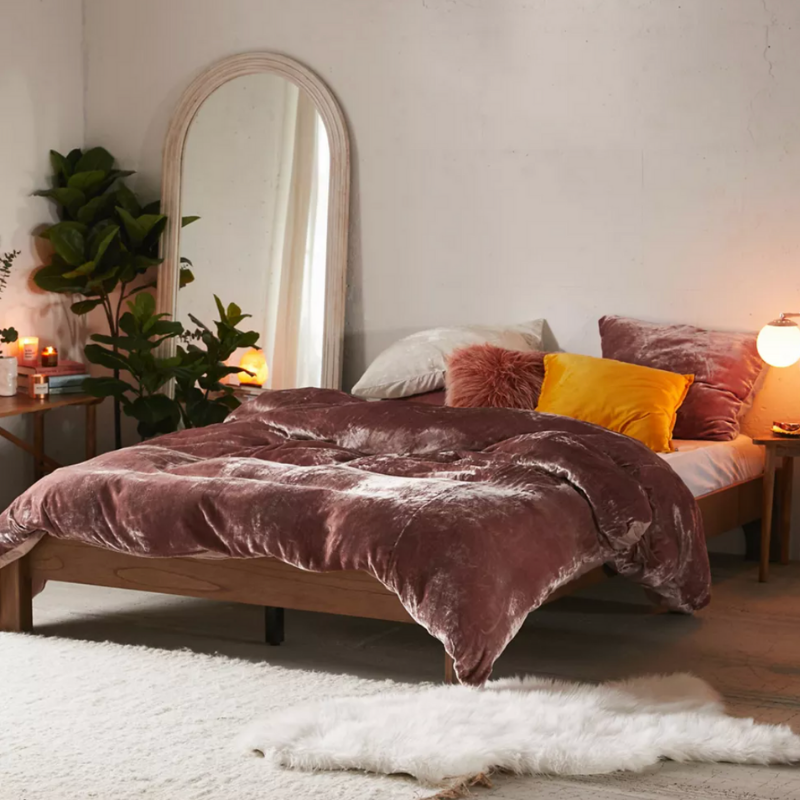 Velvet bedding from Urban Outfitters