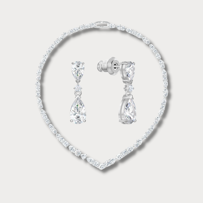 Crystal necklace & earring set from Swarovski