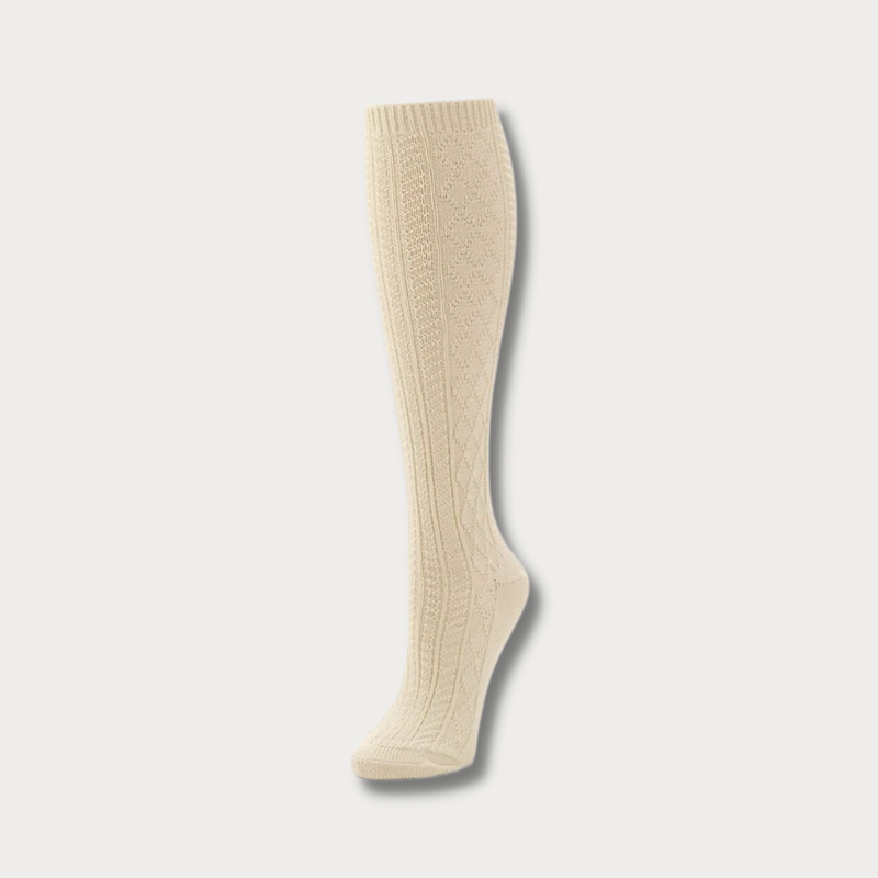 Cream knee high socks from Hudson's Bay
