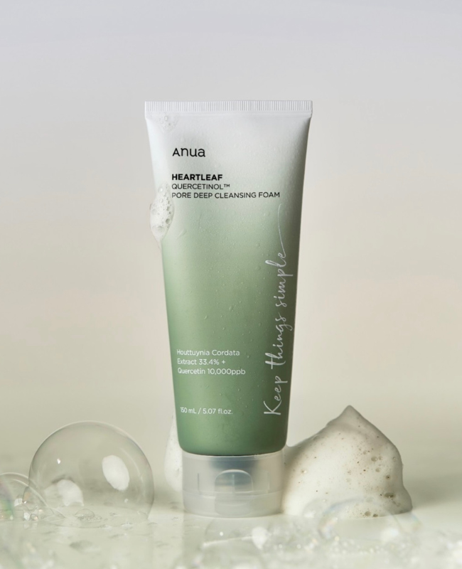 A bottle of facial scrub